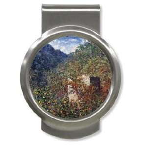  The Valley Sasso Bordighera By Claude Monet Money Clip 
