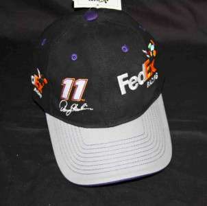 NASCAR FedEx Racing #11 Denny Hamlin Joe Gibbs Baseball Cap Hat Black 