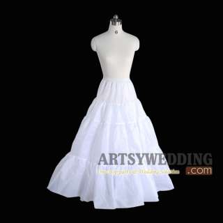 White Adjustable A Line Wedding Dress Underskirt/Crinoline/Petticoat 