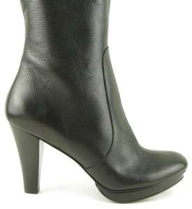 New Via Spiga Boots Black Irma Women Tall Knee Leather High Heels NIB 