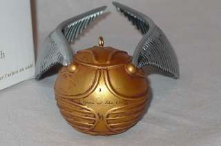 2011 Hallmark The Golden Snitch Harry Potter Ornament I Open At The 