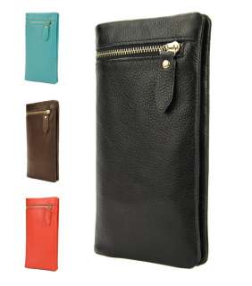   Leather Classic Bifold Zip Wallet Women Snap Coin Card Holder Purse
