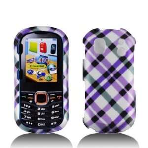  Samsung U460 Premium Design Purple Plaid Hard Protector 