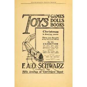  1917 Ad F. A. O. Schwarz Toys Games Dolls Books Kids 