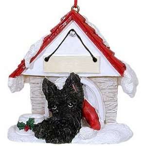  Scottie in Doghouse Christmas Ornament