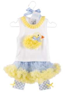 Mud Pie Baby CHICK PETTISKIRT SET 176053 Cottontail Collection  