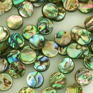 14mm Abalone Coin Beads Strand Arts, Crafts & Sewing