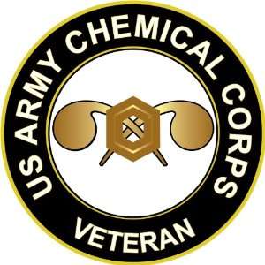  5.5 US Army Chemical Corps Veteran Decal Sticker 