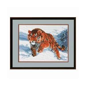  Janlynn Snow Tiger Longstitch Kit 19X15 Arts, Crafts 