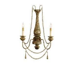  Currey and Company 5026 Eminence 2 Light Wall Sconce in 