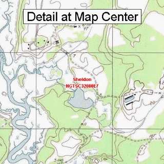  USGS Topographic Quadrangle Map   Sheldon, South Carolina 