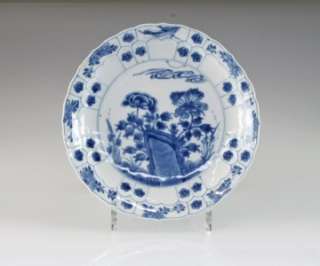   antique Chinese porcelain plate Kangxi MARK & PERIOD Chinese Garden