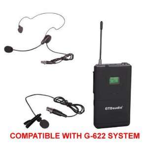  GTD Audio Body Pack Transmitter with Lapel Mic For G 622 