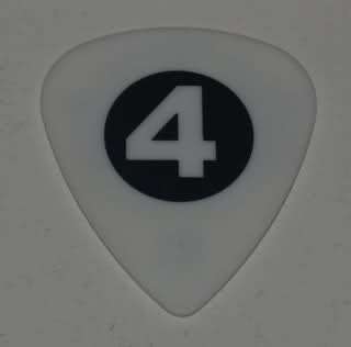 Slipknot   #4 Jim Root Guitar Pick White Logo Dunlop Tortex  