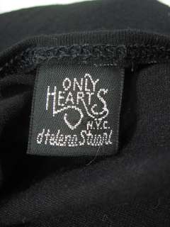 ONLY HEARTS Black Lace Sleeveless Tank Top Shirt Sz L  