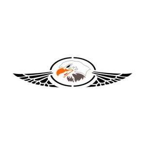  Tattoo Stencil   Eagle in Circle w/Wings   #L247 Health 