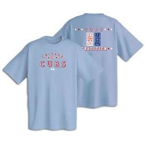  Chicago Cubs Cooperstown Ticket History T Shirt by Majestic 