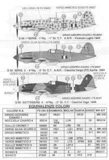 Sky Models Decals 1/48 FIAT G 55 Italian WWII Fighter  