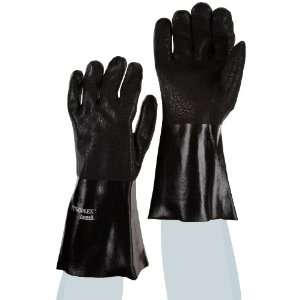 Ansell Petroflex 12 214 PVC Glove, Fully Coated on Jersey Knit Liner 