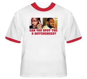 See The Difference Michael Jordan Lebron James T Shirt  