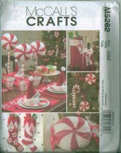 McCalls Christmas Holiday Decoration Sewing Pattern Ornaments Wreaths 