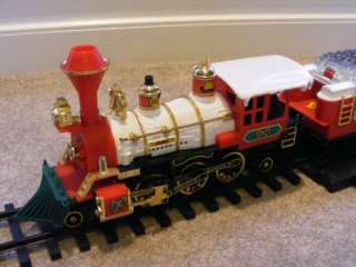   Christmas Express Battery operated train plays Christmas songs/smokes