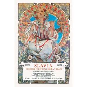  Slavia Insurance Company   Poster by Alphonse Mucha (12x18 