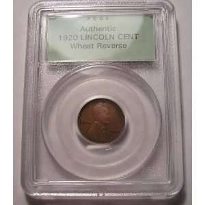  1920 Lincoln Cent   Slabbed 