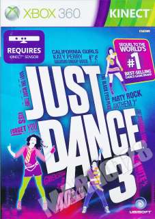 JUST DANCE 3 XBOX 360 KINECT GAME BRAND NEW & SEALED  