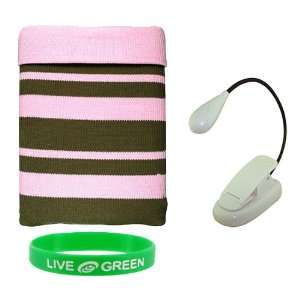   Case with Clip on Reading Lights   Pink  Players & Accessories
