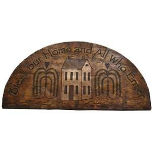    Large Wall Plaque Bless Our Home CLOSEOUT
