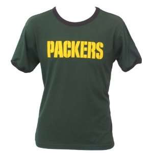   Bay Packers Wordmark Ringer Short Sleeve T Shirt
