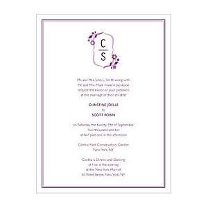   Wedding Invitations   Modern Floral   6 colors
