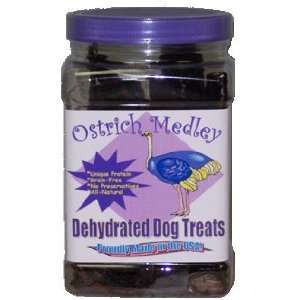 Organic Dog Treats   All Natural Ostrich Medley   Dehydrated Dog Treat 