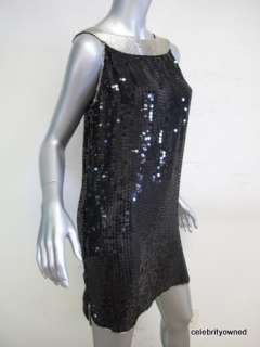 NWOT Foley Black & Silver Sequin Sleeveless Dress XS  