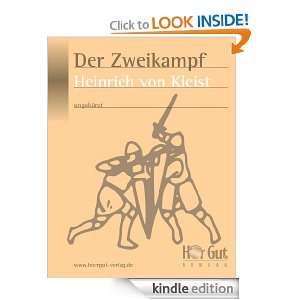Der Zweikampf (German Edition) Heinrich von Kleist  