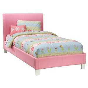  Fantasia Twin Upholstered Bed in Pink by Standard 