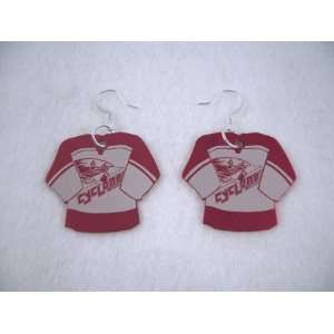 Cincinnati Cyclones Hockey Jersey Earrings