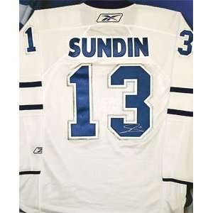  Mats Sundin Signed Toronto Maple Leafs White Reebok 