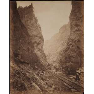 1010. View of the Denver and Rio Grande Railroad narrow gauge tracks 