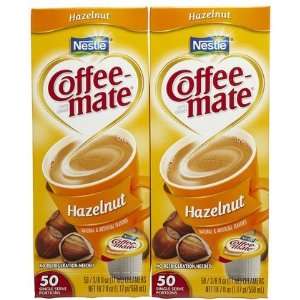 Coffee mate Liquid Creamer Singles Hazelnut, 50 ct, 2 ct (Quantity of 