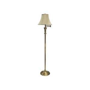 Ledu Corporation Products   Antique Floor Lamp, Swing Arm, Bell Shade 