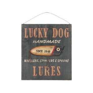  Lucky Dog Lure Sign Patio, Lawn & Garden