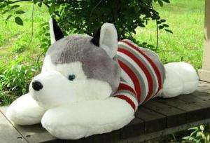 small Plush Stuffed Toy siberian husky Dog 21Long  