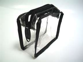 COIN PURSE Clear Vinyl Zipper Bags LOT 25 NEW  
