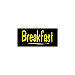  Breakfast Simulated Neon Sign 12 x 27