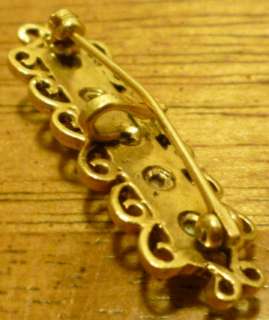 19th Century 14K gold watch Lapel pin / brooch Pearls  