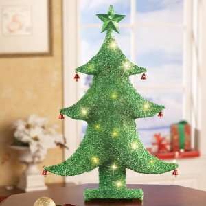   Lighted Fabric Christmas Tree By Collections Etc Patio, Lawn & Garden