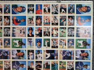 1987 TOPPS MLB BASEBALL SPRINT FEVER UNCUT SHEET 3  