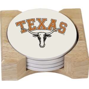  NCAA Texas Longhorns Absorbent Coaster Four Pack Gift Set 